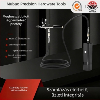 Kézi spraypisztoly hosszú csővel tortadíszítésre és manikűrre