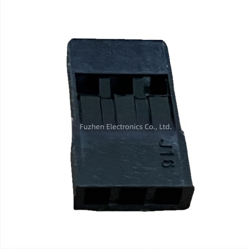 DuPont TJC8 2,54 mm-es 3‑pines derékszögű csatlakozó gumírozott házzal, halogénmentes nylon