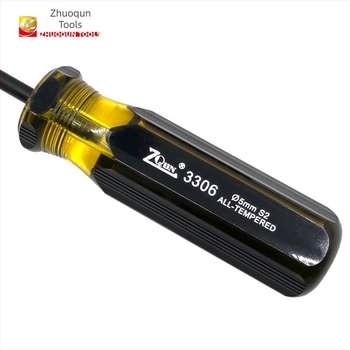 Hosszított Philips csavarhúzó S2-es szerszámacélból, 5×300 mm, varrógép-karbantartáshoz