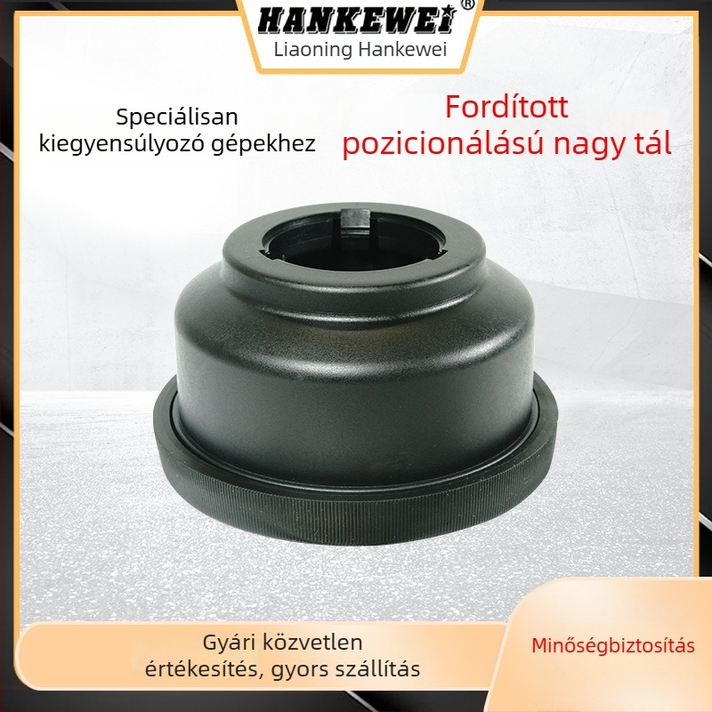 Dinamikus kiegyensúlyozó gép kiegészítők: záróanya és bőrtál