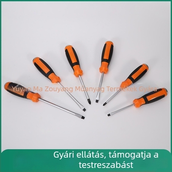 Mágneses izolált csavarhúzó Philips- és laposfejű, modell 003, egy darab, króm-vanádium acél