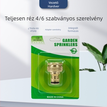 Réz 1/2 in és 3/4 in nipple típusú csaptelecsatlakozók, belső menet, blisteres csomagolás