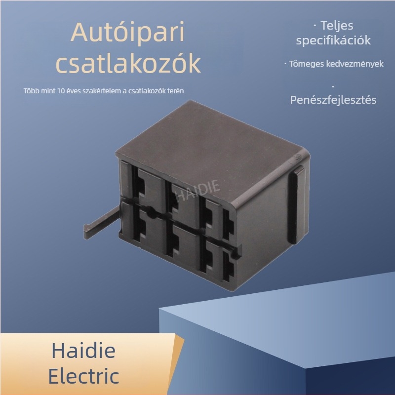 DJ7089F-6.3-21 8 tűs rocker kapcsoló alapcsatlakozó VCH-01 autó, RV és jacht számára