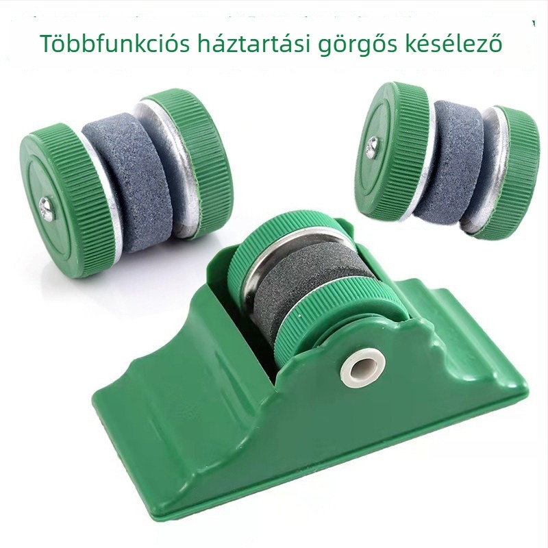 Háztartási késélező talppal, kézi, kétoldalas jáde élező kő