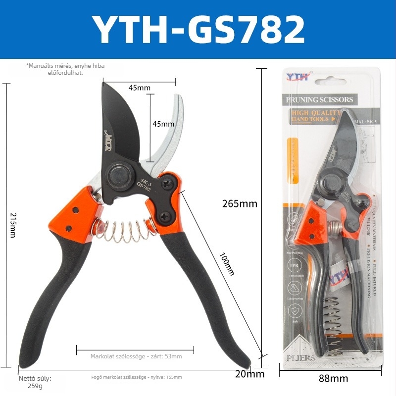 YTH-GS780 Kertészeti metszőolló SK5, Gyümölcsfa metszőolló, otthoni használatra