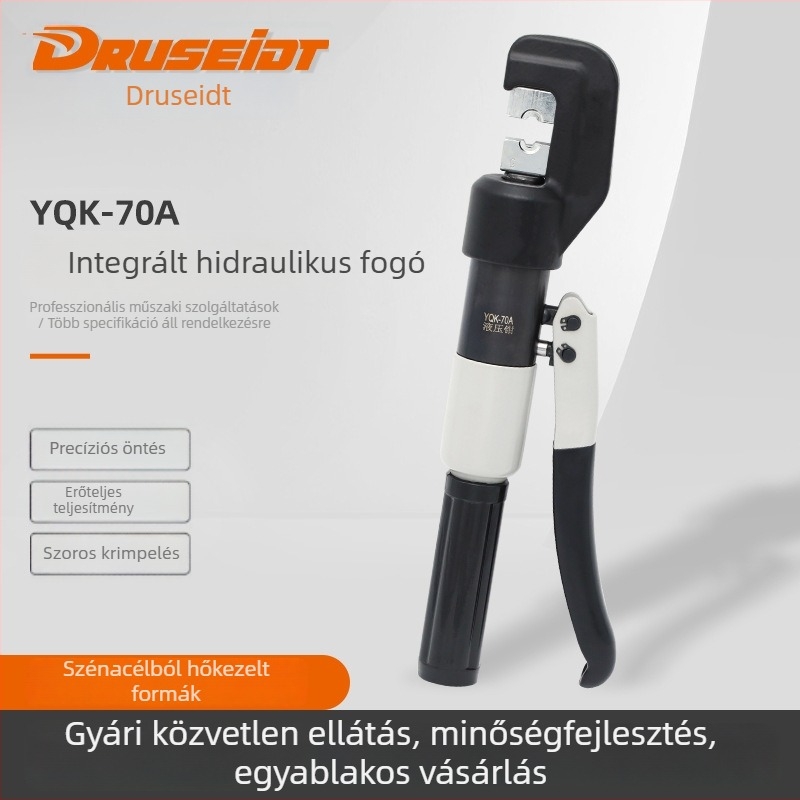 YQK-70A hidraulikus krimpelő fogó réz–alumínium orr-terminálokhoz, gyors és megbízható crimpelés