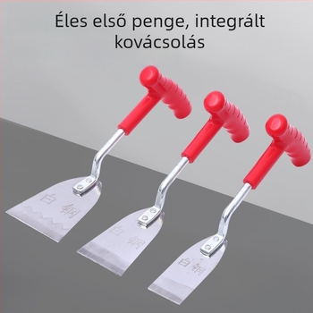 Kerti ásó zöldségekhez és fokhagymához, kis vasból készült ásó virágültetéshez, gyomirtáshoz és átültetéshez