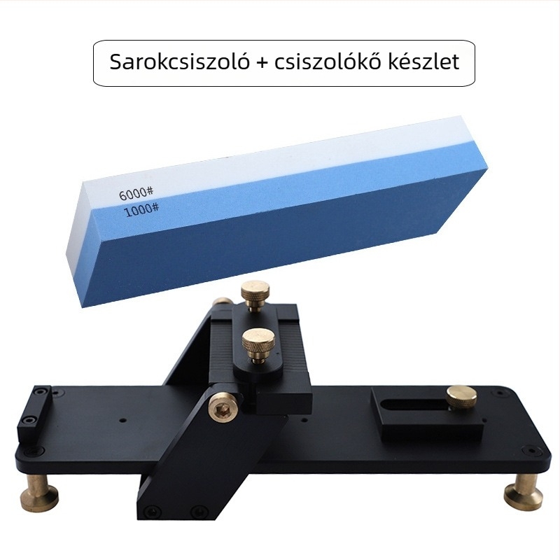 RUITOOL Alumíniumötvözetből készült rögzített szögű élező faipari vésőknek, csúszásmentes alap, ultra finom élező kő tükrös felülettel