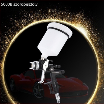 5000B HVLP spraypisztoly autófényezéshez, nagy atomizáció, alacsony nyomás, környezetbarát, 1,3 mm fúvófej