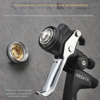 5000B HVLP spraypisztoly autófényezéshez, nagy atomizáció, alacsony nyomás, környezetbarát, 1,3 mm fúvófej