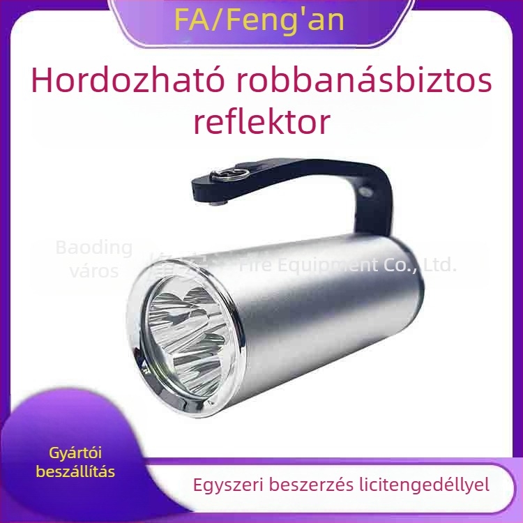 Ocean King robbanásbiztos keresőfény RJW7101/7102A/LT, hordozható alumíniumötvözetből, nagy fényerősségű, újratölthető zseblámpa