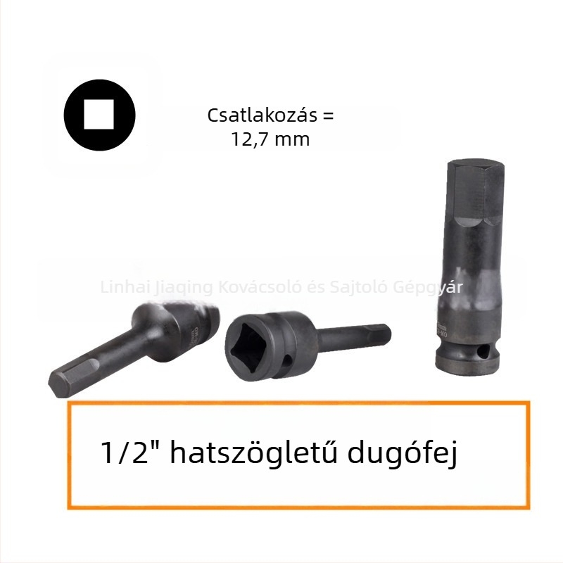 1/2 hüvelykes CR-MO pneumatikus hatszögletű alátétkészlet, H-, M- és T-típusok