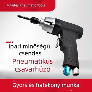 Pisztoly formájú pneumatikus csavarhúzó, teljesen automata, ipari szintű, állítható sebesség, gyors csavarozás és lazítás