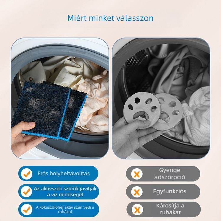 Mosógéphez való szöszgyűjtő görgő macska szőre és papírdarabok összegyűjtésére