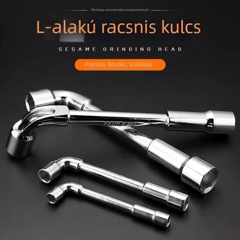 L alakú dugókulcs, 6–19 mm hex, magas széntartalmú acél, elektroplattolt felület