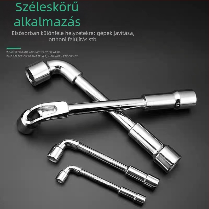 L alakú dugókulcs, 6–19 mm hex, magas széntartalmú acél, elektroplattolt felület