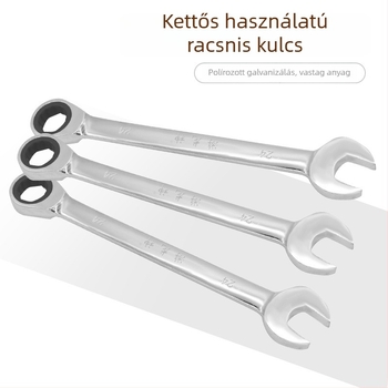 72-dontos racsos kulcs, nyílás szilva virág formájú, kétirányú, 8–32 mm, többfunkciós