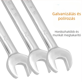 72-dontos racsos kulcs, nyílás szilva virág formájú, kétirányú, 8–32 mm, többfunkciós
