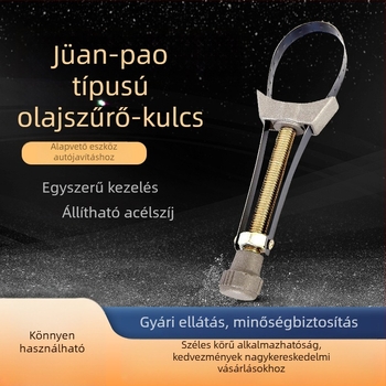 Autó olajszűrő kulcsa – állítható olajcseréhez, öntvény típusú acél szalag