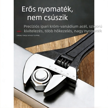 Nikkelbevonatú állítható kulcsok készlet autójavításhoz