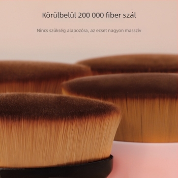 55-ös nyolcszögletű alapozó ecset, nagy négyszögletes fej, alacsony púderfelszívódás, hordozható, puha szálak