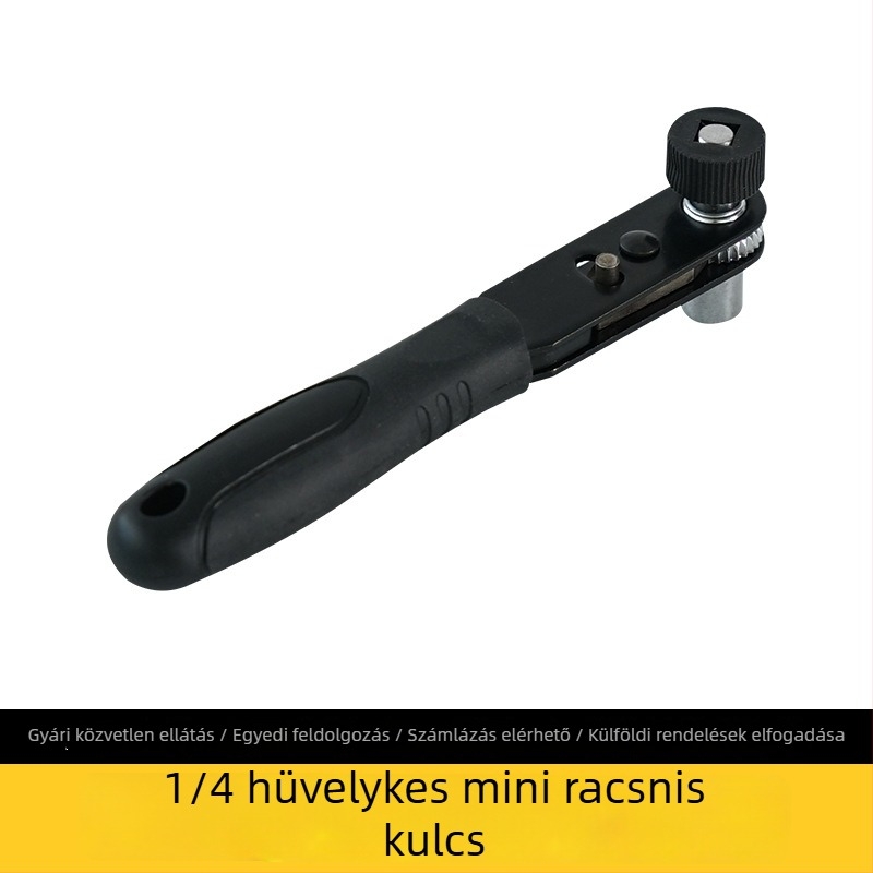 1/4 hüvelykes mini tekerőkulcs bit adapterrel