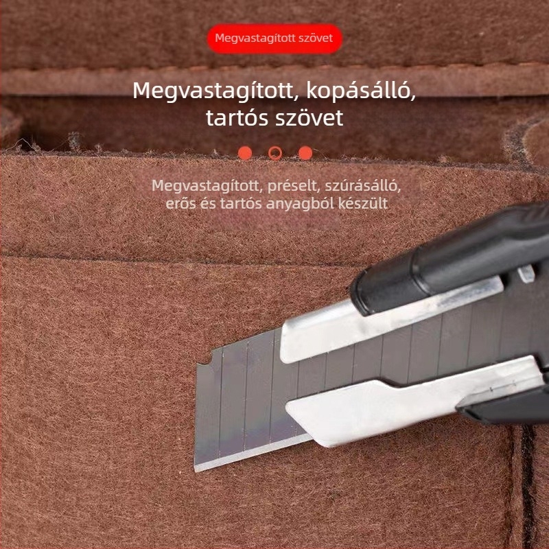 Ácsok és építőmunkások számára szögeknek tartó övtáska, tartós szerszámtáska szegdobozzal