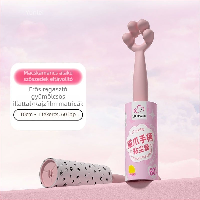 Yunlei ragadós haj-eltávolító roller, cserélhető tekercsekkel, macska szőr és ruhák tisztítására