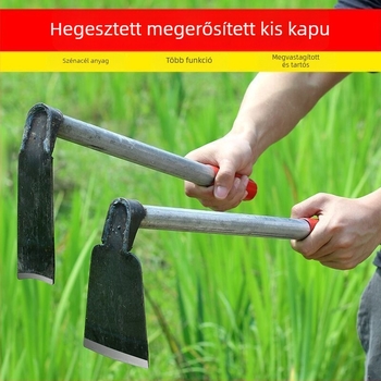 Teljes acélból készült gyomirtó kapa – kompakt kerti eszköz külső használatra, zöldségek ültetésére és bambusz hajtások ásására