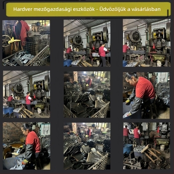 Mangán acél kerti kapa ültetésre és gyomlálásra virágok és zöldségek számára, vastagított egy darabból hegesztett kivitel