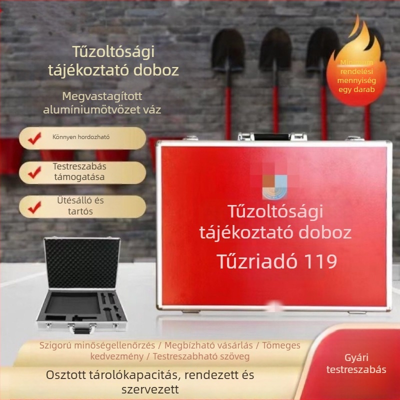 Alumínium-ötvözetű tűzvédelmi szerszámkészlet, hordozható eszközkészlet
