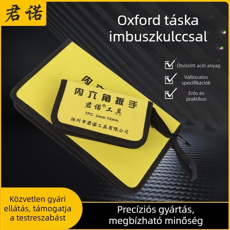 Oxford Bag sorozat hatszögletű imbuszkulcs készlet, ötvözött acéltból, metrikus méretek, hosszabbító markolattal