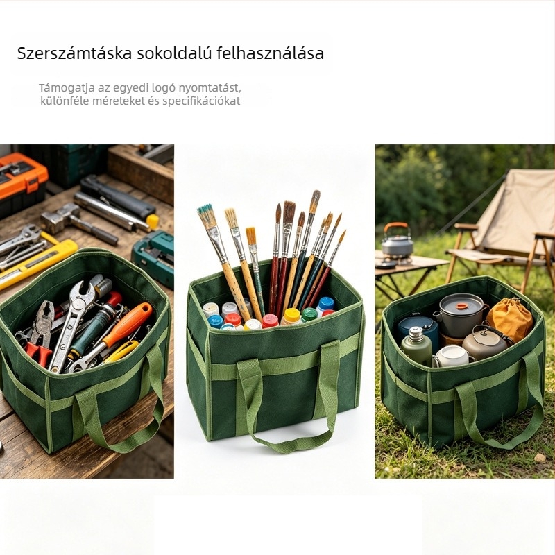 Vászon szerszámtáska építkezésekre és gyárakba, testreszabható méret, villanyszerelő szerszámtáska.