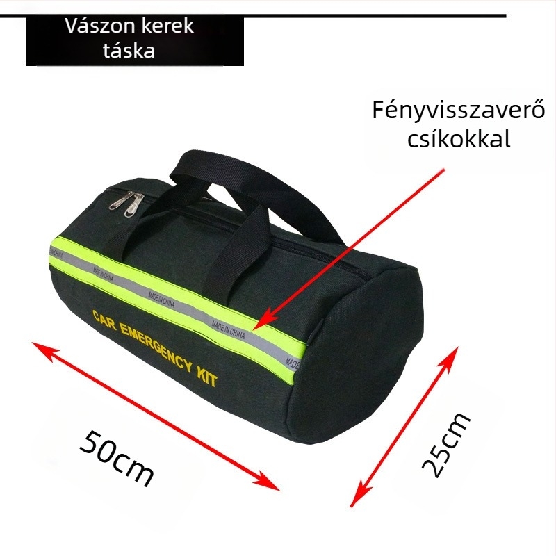 Vastag vászon szerszámtáska elektroműszerész számára, nagy, többfunkciós, kopásálló