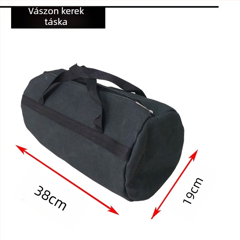 Vastag vászon szerszámtáska elektroműszerész számára, nagy, többfunkciós, kopásálló
