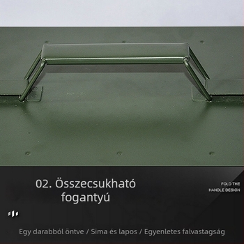 Fém lőszertároló doboz záróoszloppal, hordozható vaslemez szerszámtároló doboz, multifunkcionális védő tároló