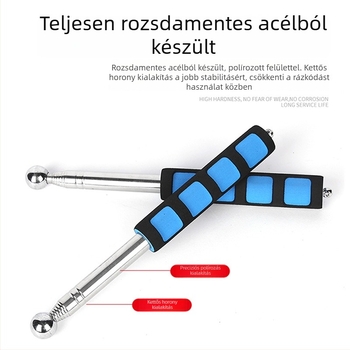 Teleszkópos vizsgálókalapács kerámiacsempék üregességének vizsgálatához