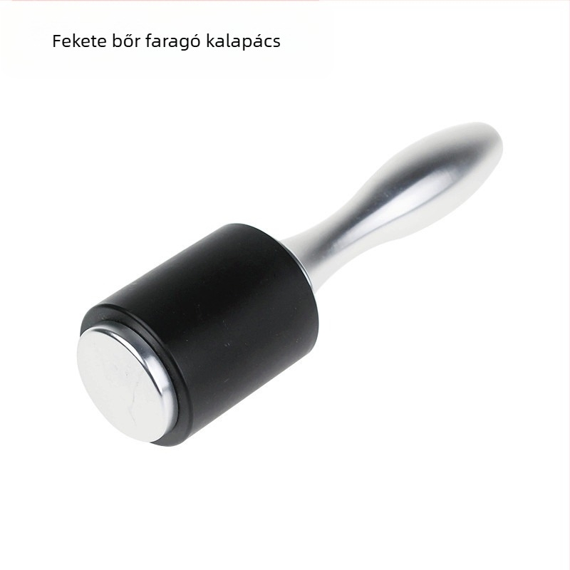 Bőrfaragó kalapács nylon fejjel és alumínium nyéllel, kerek fejű, 18,5 cm