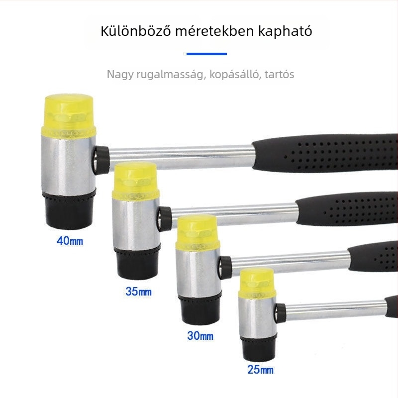 Gumiból készült kalapács, kis méretű telepítéshez, csempék felhelyezéséhez és ékszerkészítéshez