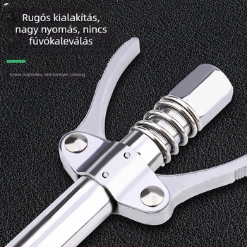 Kettős fogaskerekű olajinjektáló fej zsírpisztolyhoz, univerzális töltőfej, kézi eszköz