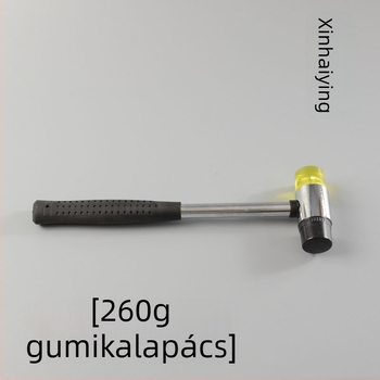 Gumi kalapács bőrművességhez és famegmunkáláshoz – telepítő kalapács vasnyéllel