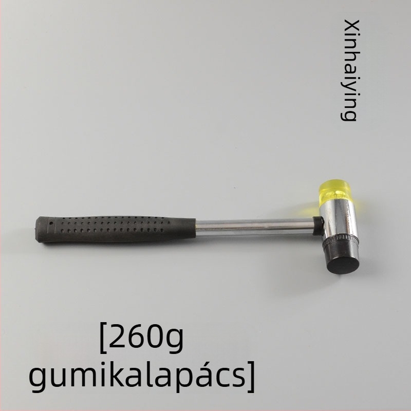 Gumi kalapács bőrművességhez és famegmunkáláshoz – telepítő kalapács vasnyéllel