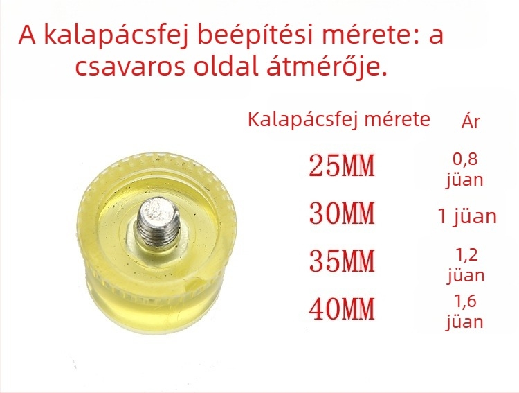 Gumi kalapács, padlós kalapács és nylon kalapács – tartós eszköz
