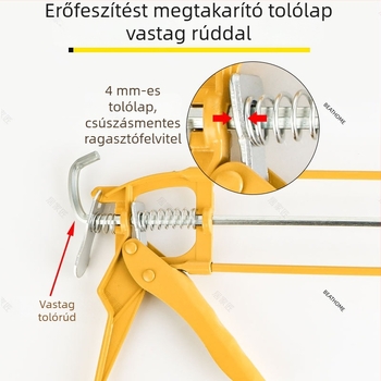 Üveg ragasztópisztoly, szerkezeti ragasztó, háztartási használatra, kézi és automata működés, erőfeszítés-megtakarító eszköz