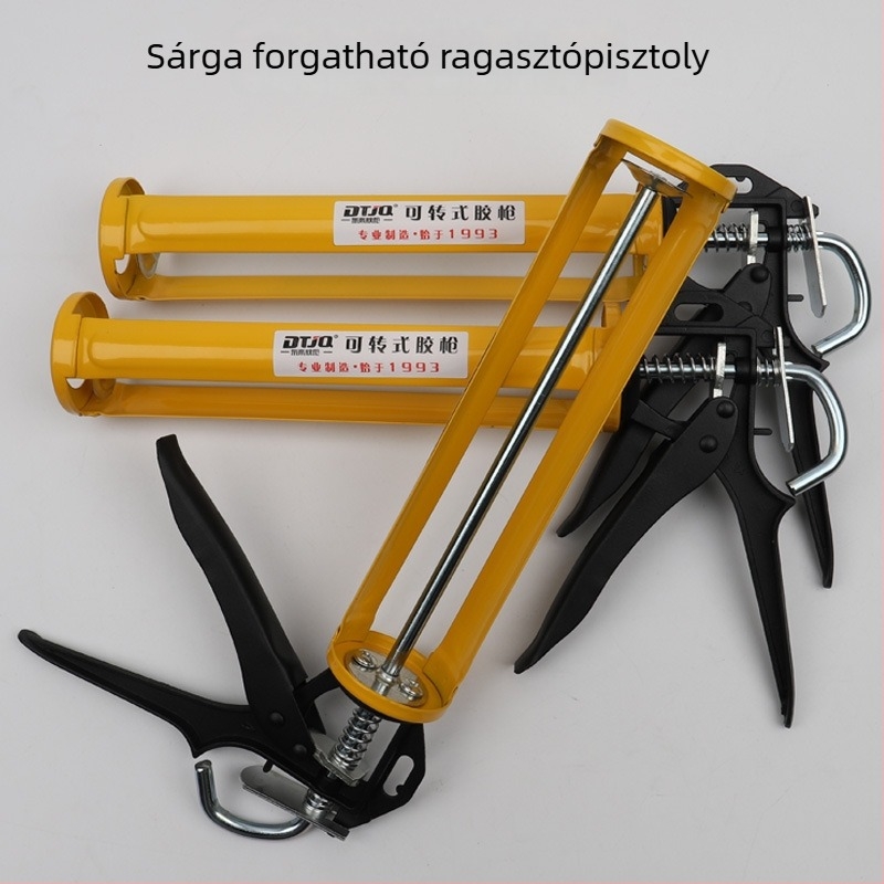 Forogó ragasztópisztoly szilikon tömítőanyaghoz és üveg ragasztóhoz