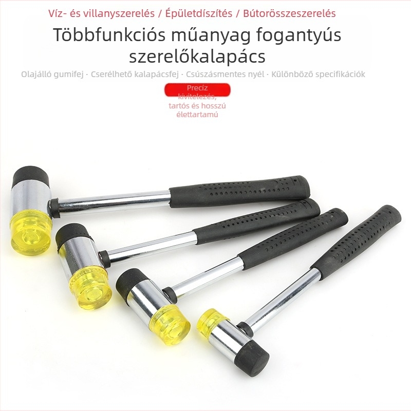 Műanyag fejű rögzítő kalapács csempe és márvány felrakásához