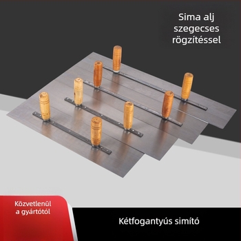 Kétkezes nagy vas glettvas, kék acél (45–60 hüvelyk)
