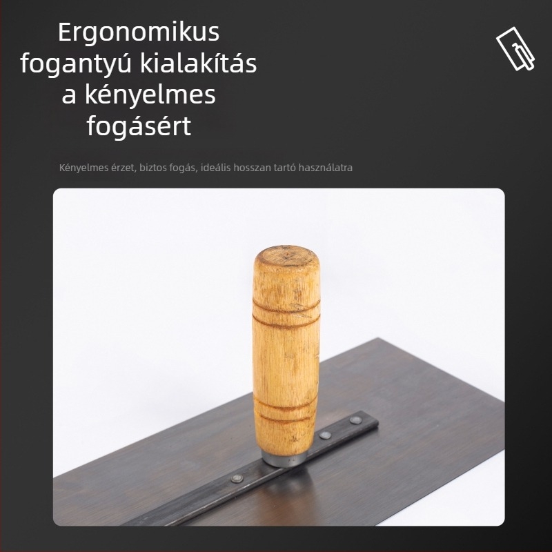 Kétkezes nagy vas glettvas, kék acél (45–60 hüvelyk)