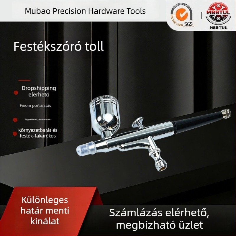 130‑modell porlasztó pumpával kezdőknek, 0,2–0,3 mm fúvóka festéshez és művészeti alkotáshoz