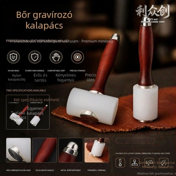 Nylon bőr gravírozó kalapács DIY bőrművességhez
